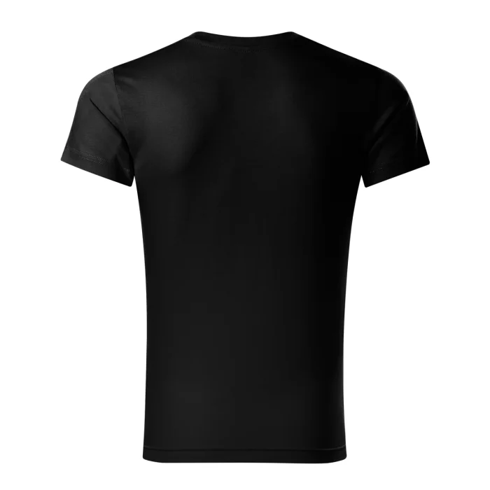 T-shirt męski slim fit V-neck Malfini 146 czarny - obrazek 3