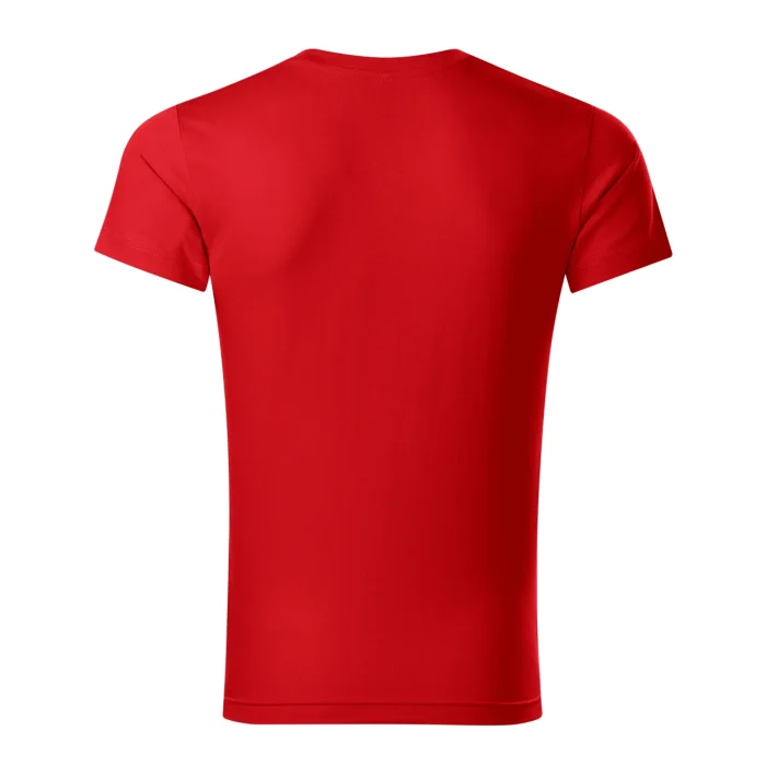 T-shirt męski slim fit V-neck Malfini 146 czerwony - obrazek 3
