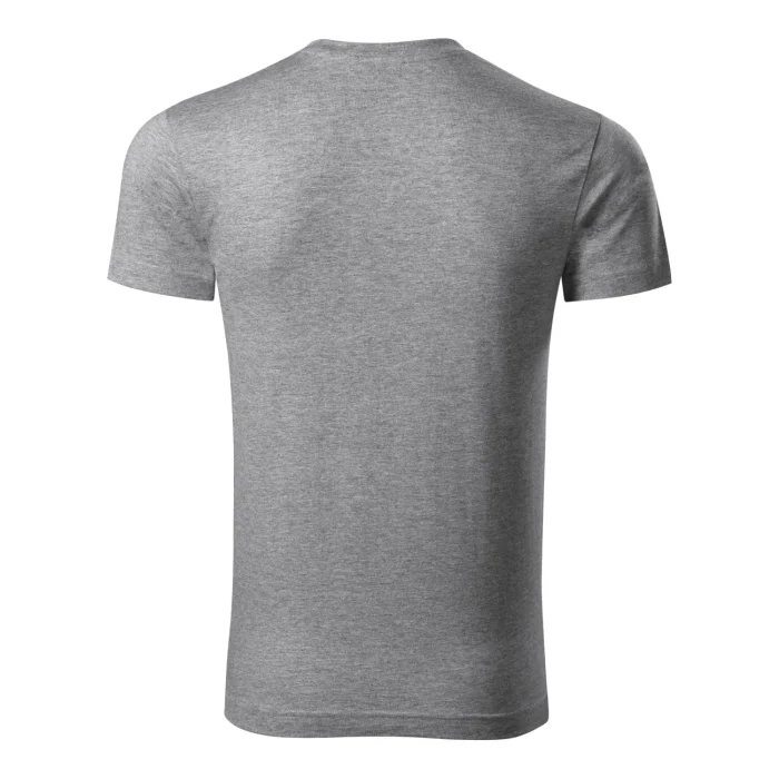 T-shirt męski slim fit V-neck Malfini 146 ciemnoszary melanż - obrazek 3