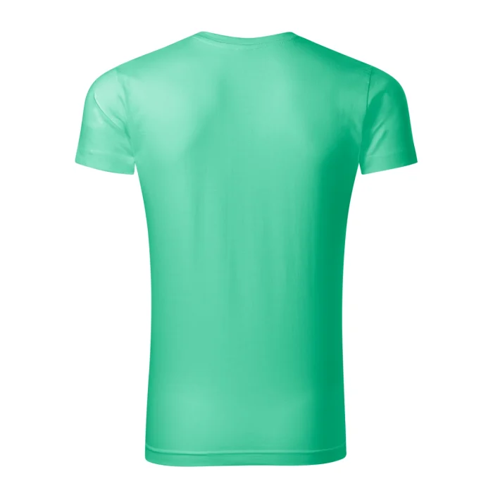 T-shirt męski slim fit V-neck Malfini 146 miętowy - obrazek 3