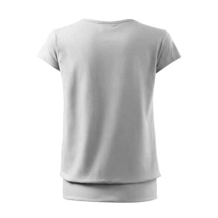 T-shirt damski ze ściągaczem Malfini City120 biała - obrazek 3