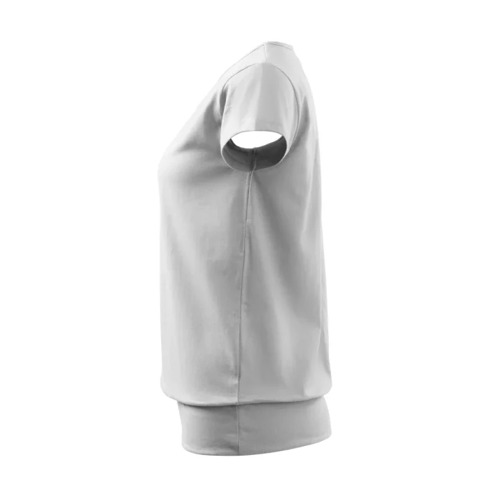 T-shirt damski ze ściągaczem Malfini City120 biała - obrazek 4