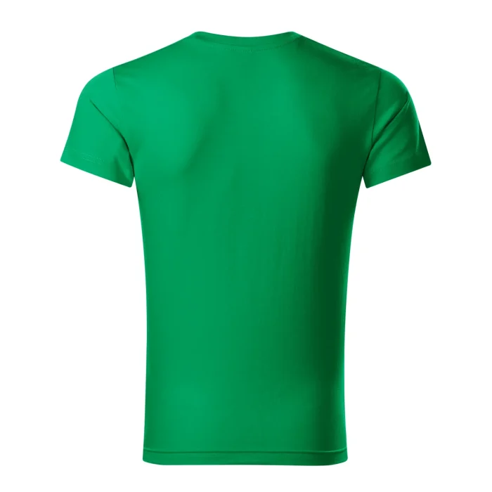 T-shirt męski slim fit V-neck Malfini 146 zieleń trawy - obrazek 3