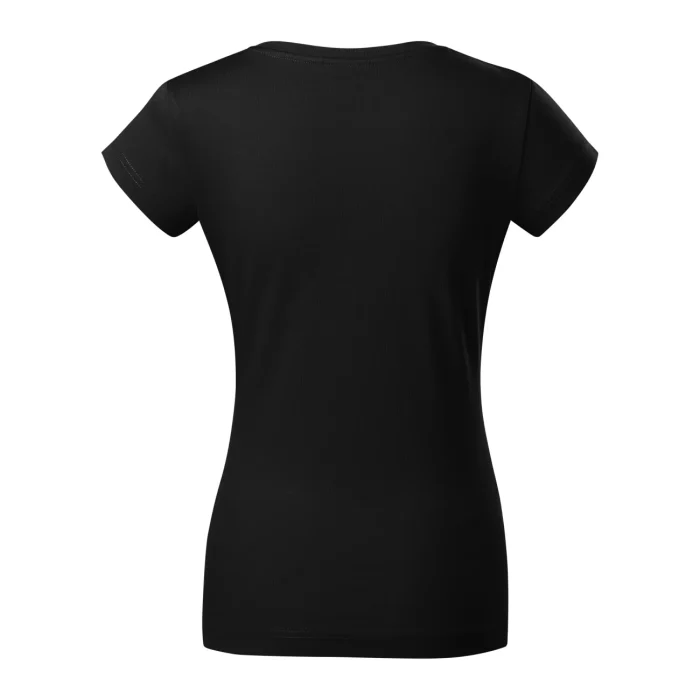 T-shirt damski Malfini Fit V-neck 162 czarny - obrazek 3