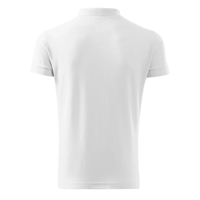 Koszulka polo męska Malfini Cotton Heavy 215 biała - obrazek 3
