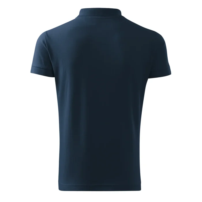 Koszulka polo męska Malfini Cotton Heavy 215 granatowa - obrazek 3