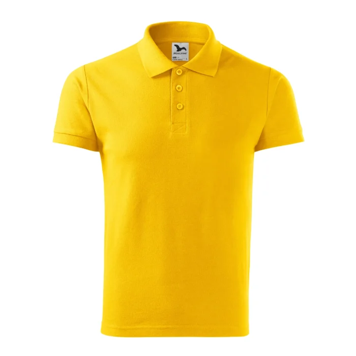 Koszulka polo męska Malfini Cotton Heavy 215 żółta - obrazek 2