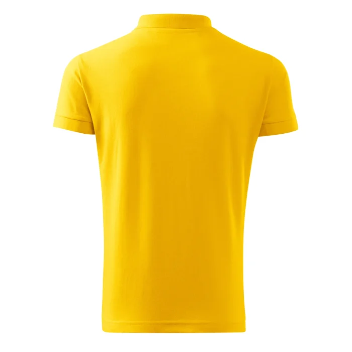 Koszulka polo męska Malfini Cotton Heavy 215 żółta - obrazek 3