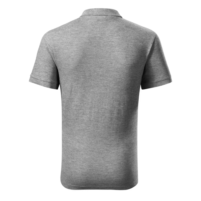 Koszulka polo męska Malfini Cotton Heavy 215 ciemnoszary melanż - obrazek 3