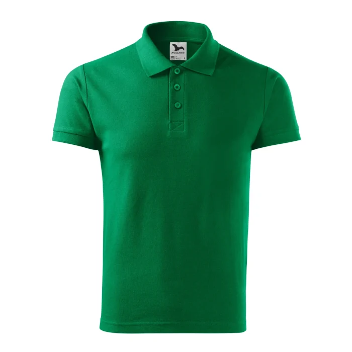 Koszulka polo męska Malfini Cotton Heavy 215 zieleń trawy - obrazek 2