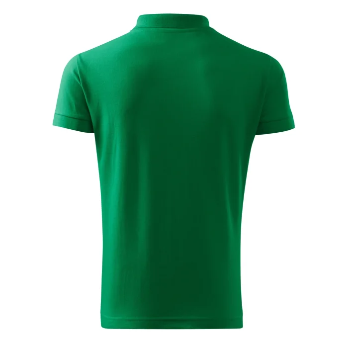 Koszulka polo męska Malfini Cotton Heavy 215 zieleń trawy - obrazek 3