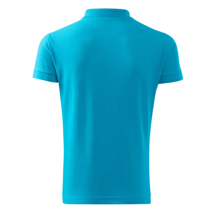 Koszulka polo męska Malfini Cotton Heavy 215 turkus - obrazek 3