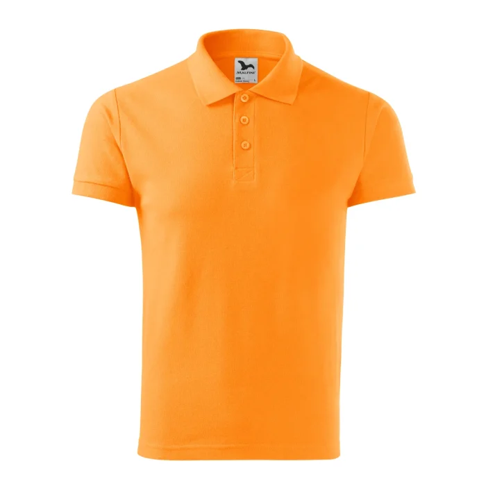 Koszulka polo męska Malfini Cotton Heavy 215 mandarynkowa - obrazek 2
