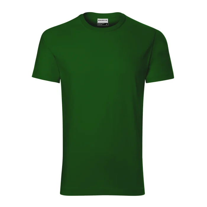 T-shirt męski Rimeck Resist Heavy R03 zieleń butelkowa - obrazek 2