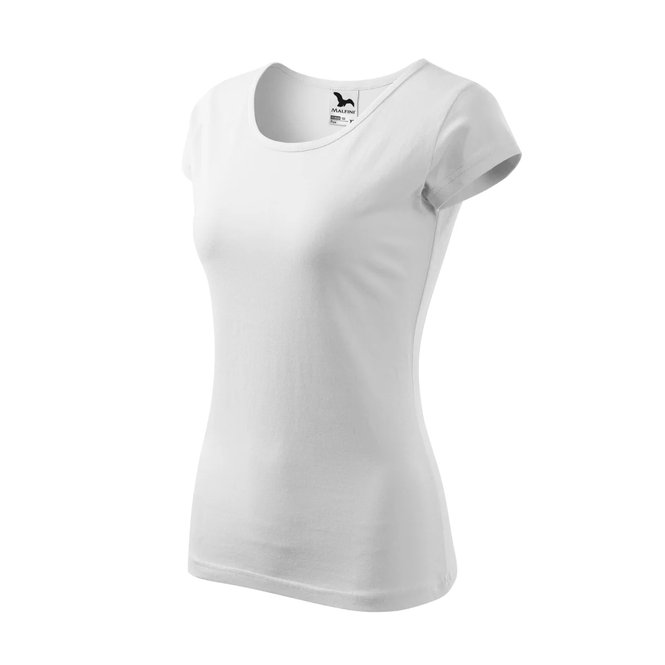 koszulka-t-shirt-pure-bawelna-malfini-122-00-biala-3 T-shirt damski Malfini Pure 122 biała - obrazek 1