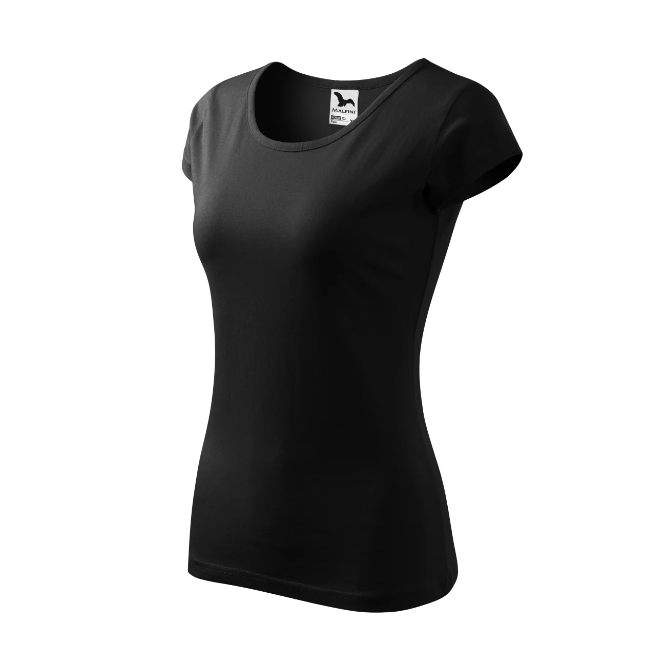 koszulka-t-shirt-pure-bawelna-malfini-122-01-czarna-3 T-shirt damski Malfini Pure 122 czarna - obrazek 1