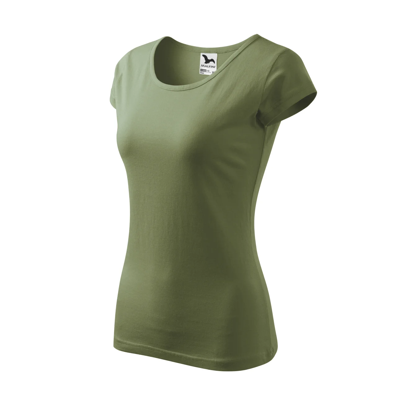 koszulka-t-shirt-pure-bawelna-malfini-122-09-khaki-3 T-shirt damski Malfini Pure 122 khaki - obrazek 1