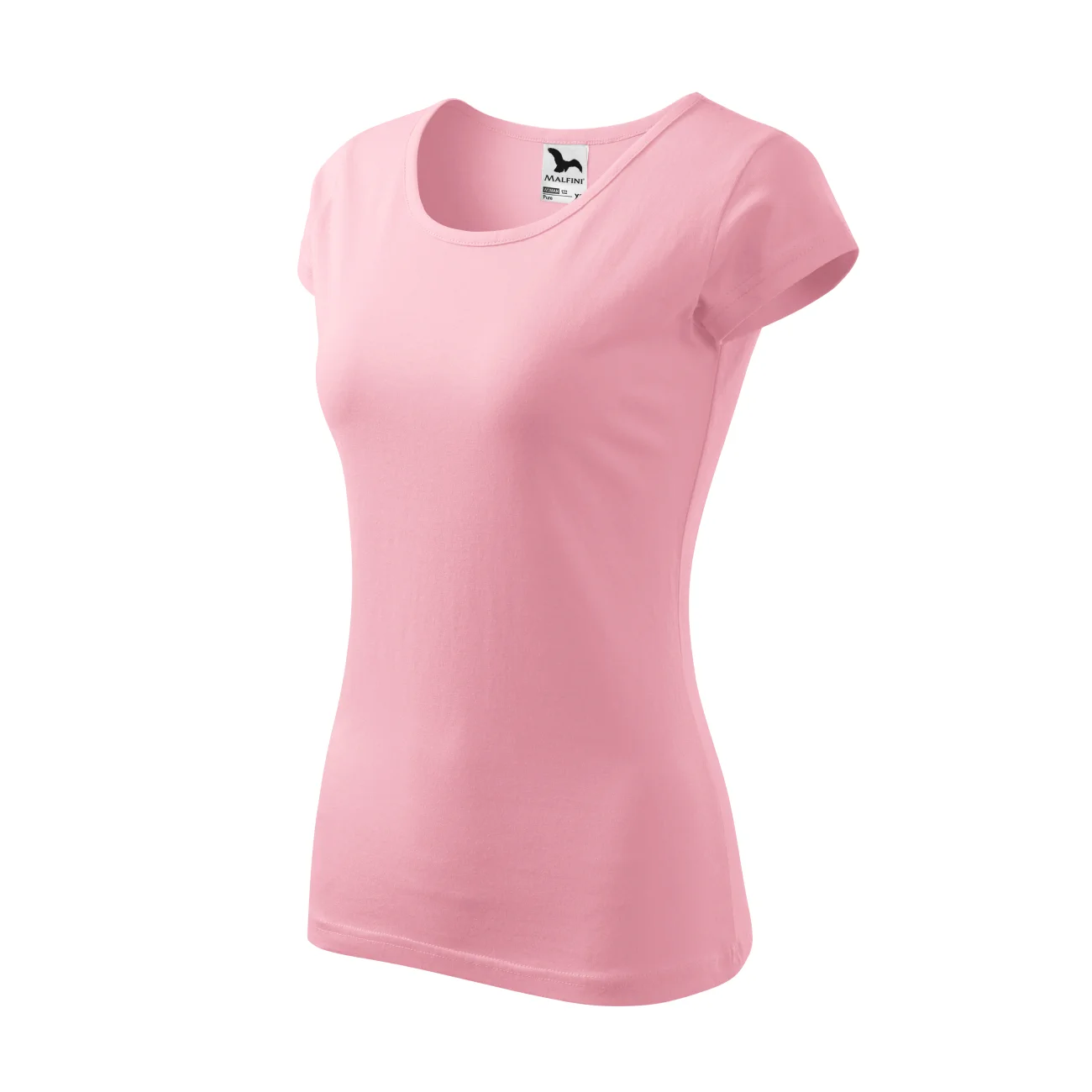 koszulka-t-shirt-pure-bawelna-malfini-122-30-rozowy-3 T-shirt damski Malfini Pure 122 różowa - obrazek 1