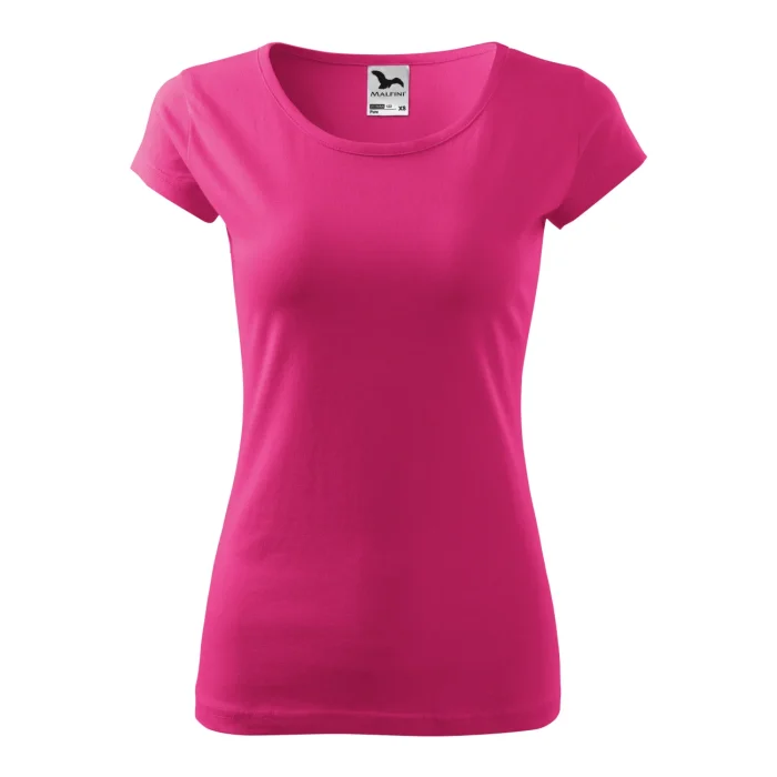 T-shirt damski Malfini Pure 122 purpurowa czerwień - obrazek 2