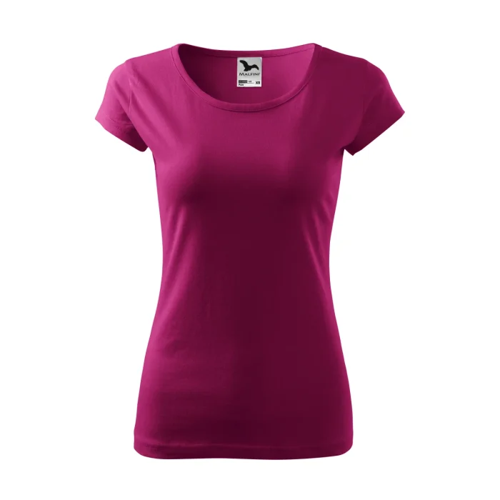 T-shirt damski Malfini Pure 122 fuksja - obrazek 2