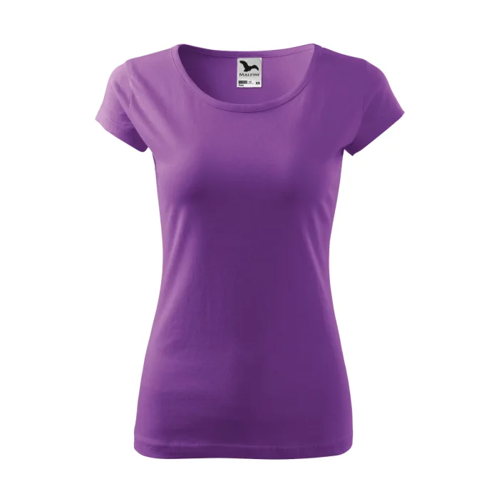 T-shirt damski Malfini Pure 122 fioletowy - obrazek 2