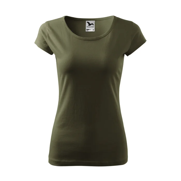 T-shirt damski Malfini Pure 122 military - obrazek 2