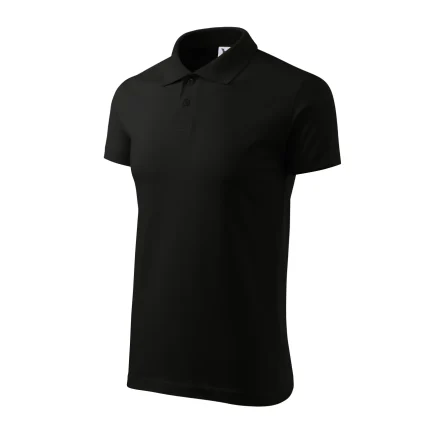 Koszulka polo męska Malfini Single J. 202 czarna