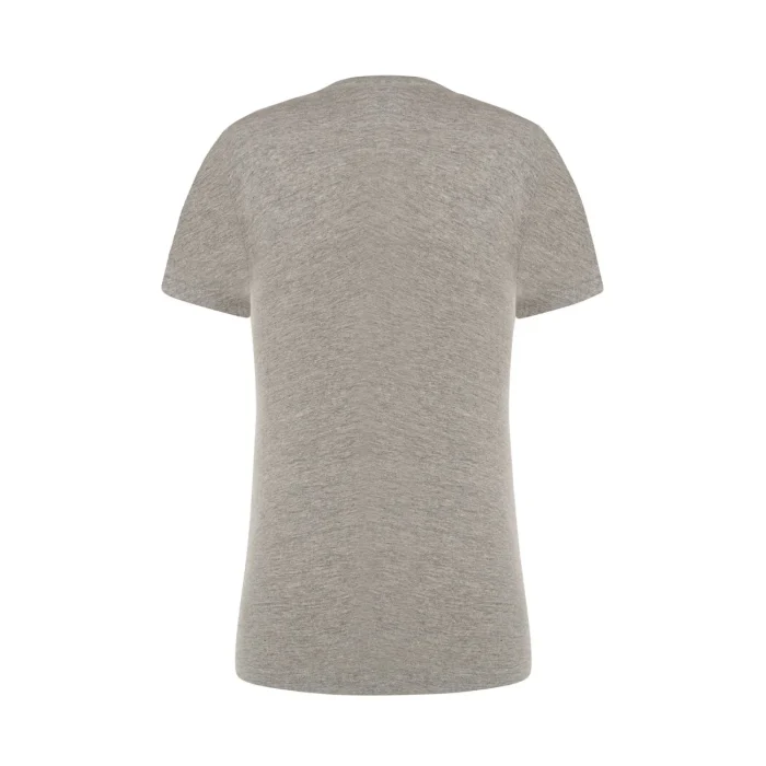 T-shirt damski JHK TSRLCMFP V-neck szary melanż - obrazek 2