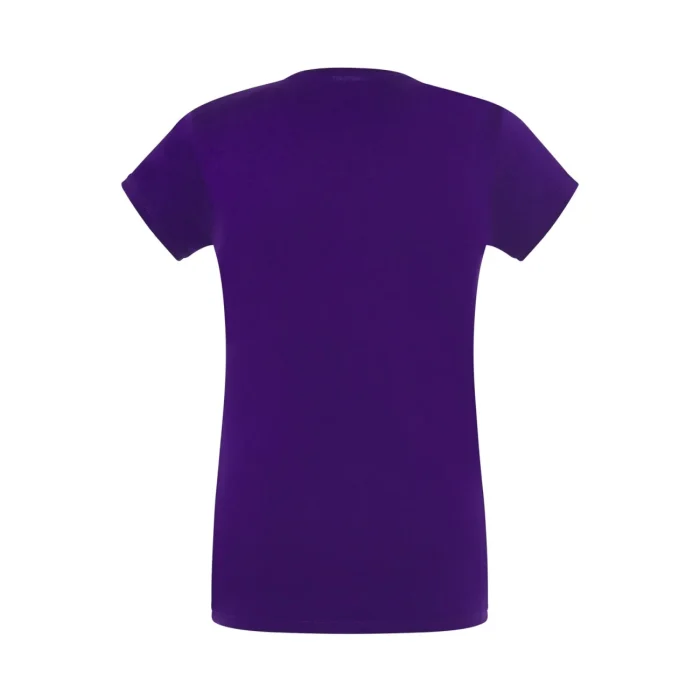 T-shirt damski JHK TSRLCMFP V-neck fioletowy - obrazek 2