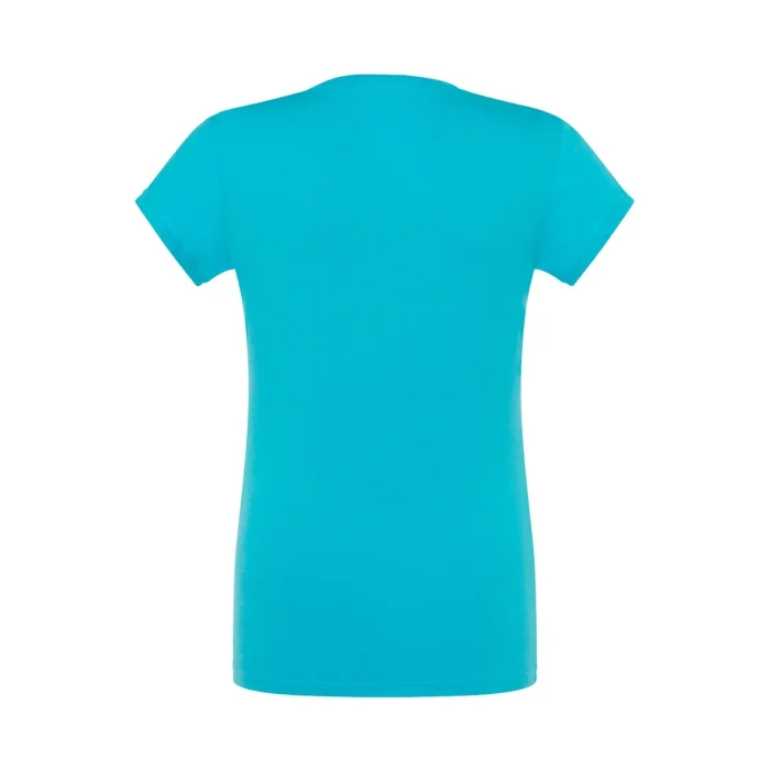 T-shirt damski JHK TSRLCMFP V-neck turkusowy - obrazek 2