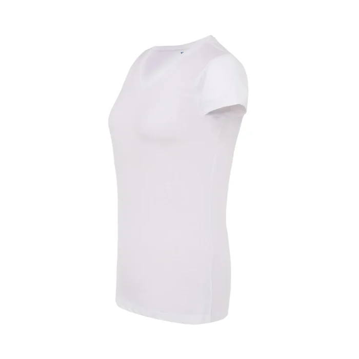 T-shirt damski JHK TSRLCMFP V-neck biały - obrazek 3