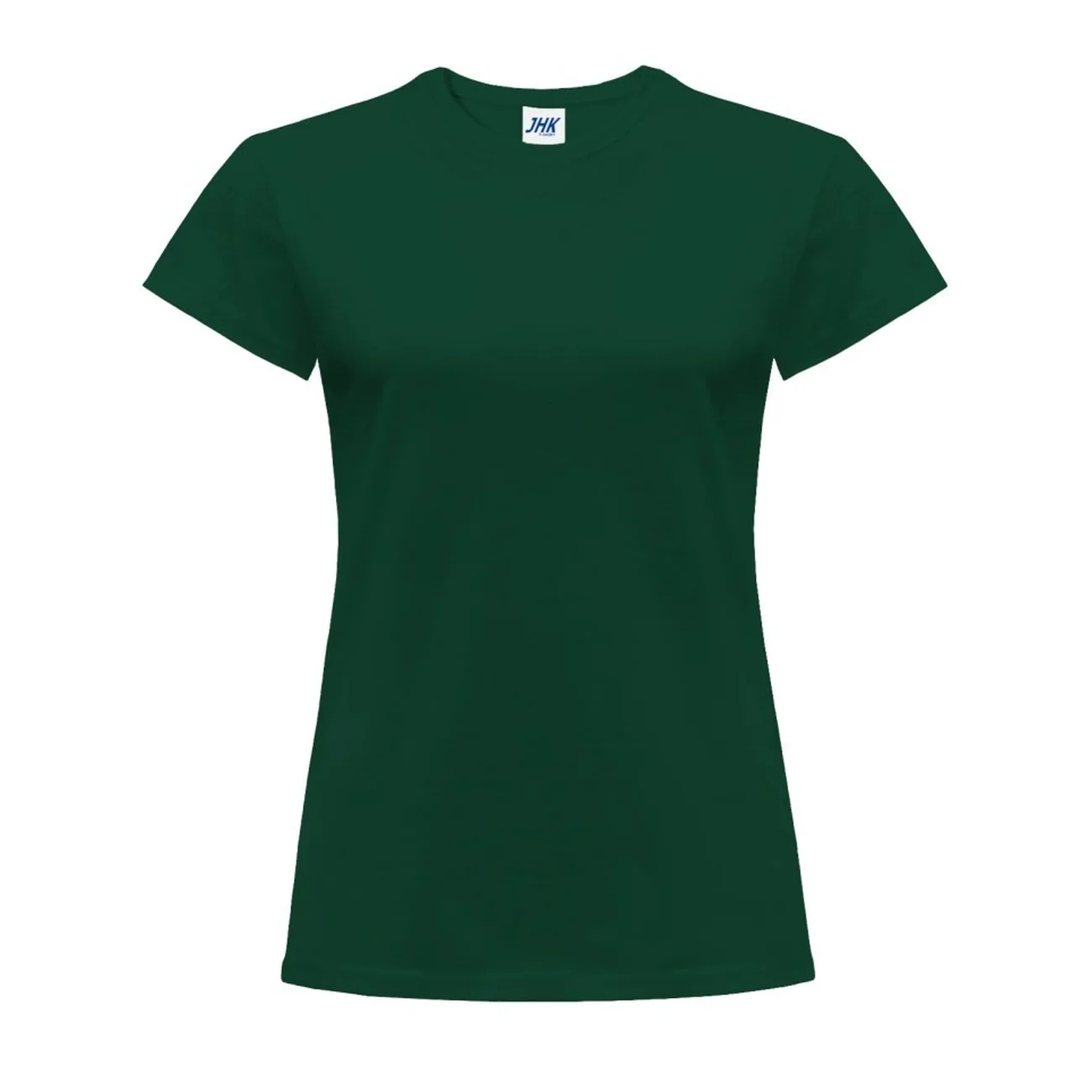 t-shirt-damski-koszulka-jhk-taliowana-tsrlcmf-bg-butelkowa-zielen-1 T-shirt damski JHK TSRL 150 butelkowa zieleń - obrazek 1