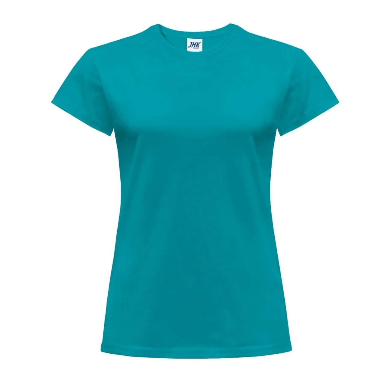 t-shirt-damski-koszulka-jhk-taliowana-tsrlcmf-tu-turkusowy-3 T-shirt damski JHK TSRL 150 turkusowy - obrazek 1