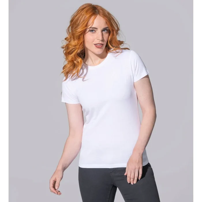 T-shirt damski JHK TSRL 150 biały - obrazek 3