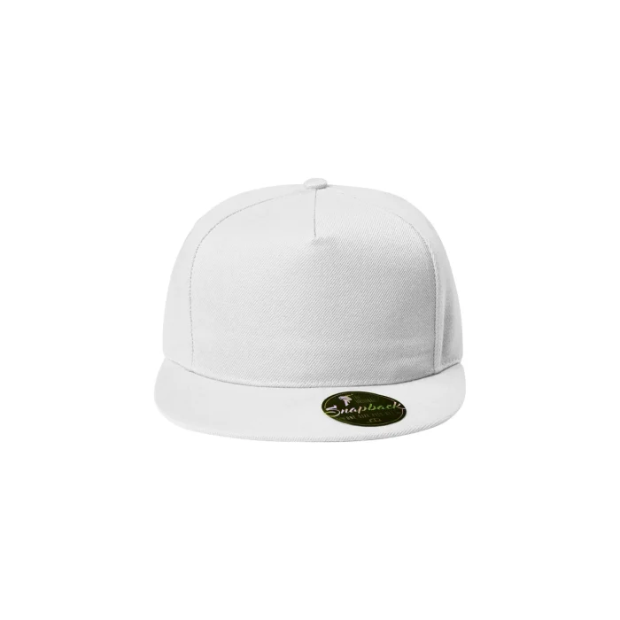 Czapka z daszkiem unisex Malfini Rap 5P 301 biała - obrazek 3