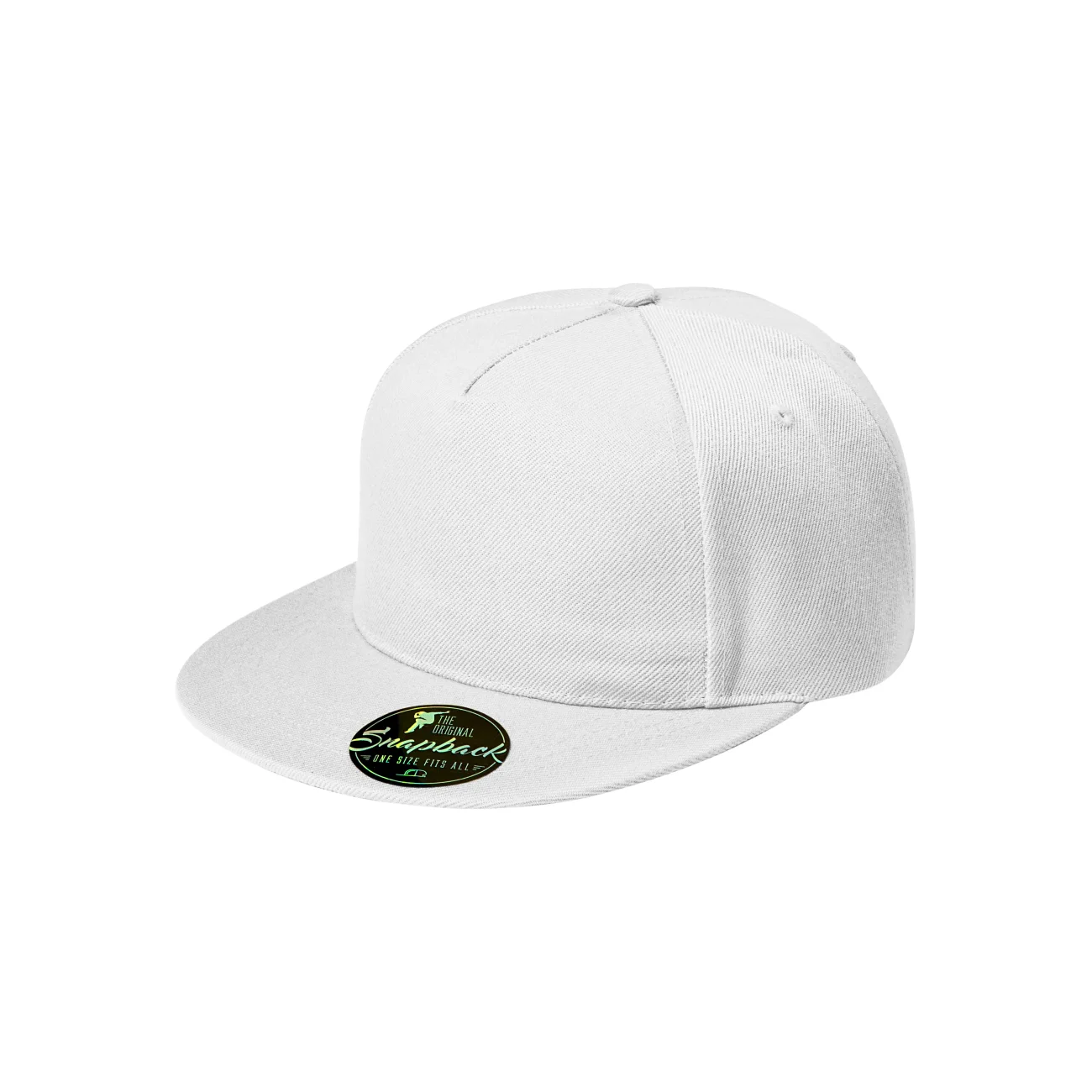 czapka-z-daszkiem-5-paneli-malfini-301-bawelna-00-biala-2 Czapka z daszkiem unisex Malfini Rap 5P 301 biała - obrazek 1