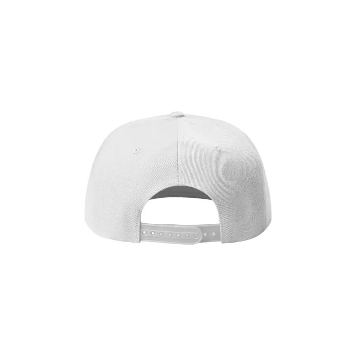Czapka z daszkiem unisex Malfini Rap 5P 301 biała - obrazek 2