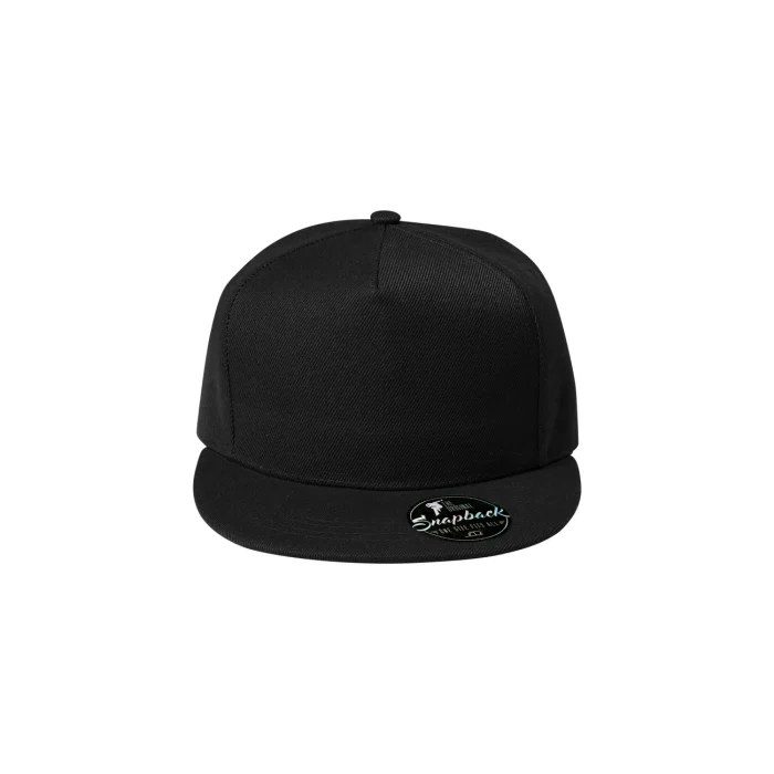 Czapka z daszkiem unisex Malfini Rap 5P 301 czarna - obrazek 3