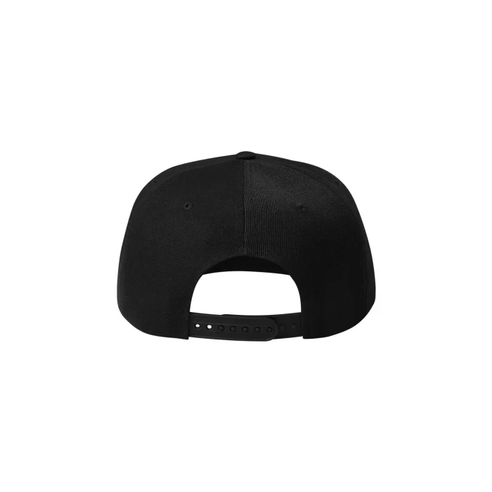 Czapka z daszkiem unisex Malfini Rap 5P 301 czarna - obrazek 2