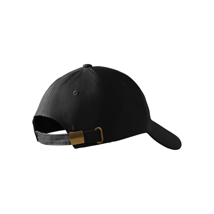 Czapka z daszkiem unisex Malfini 6P 305 czarna - obrazek 2