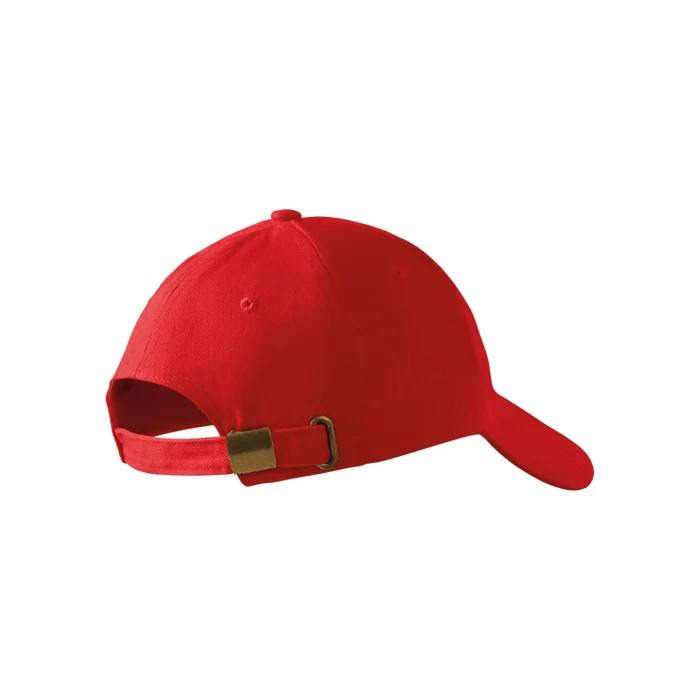 Czapka z daszkiem unisex Malfini 6P 305 czerwona - obrazek 3