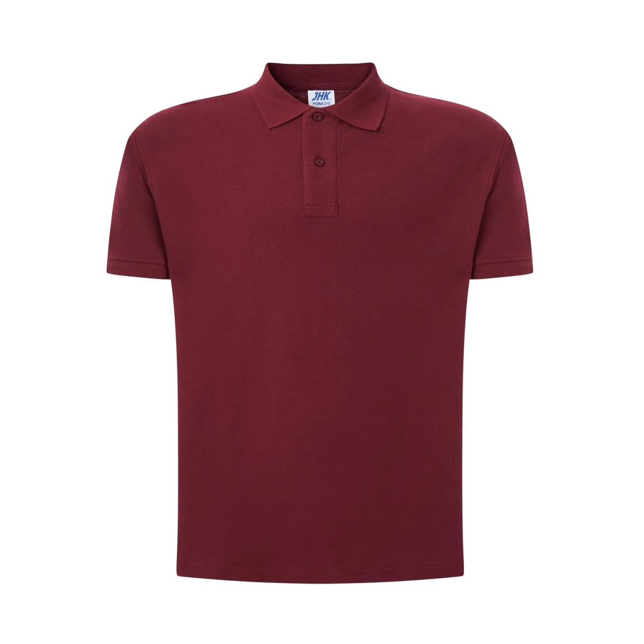 koszulka-polo-JHK-pora-210-meska-burgundowa-1 Koszulka polo męska JHK PORA 210 burgundowa - obrazek 1