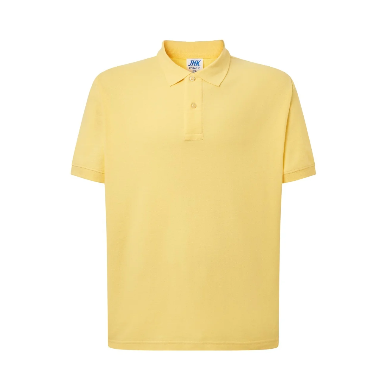koszulka-polo-JHK-pora-210-meska-jasno-zolty-1 Koszulka polo męska JHK PORA 210 jasno żółta - obrazek 1