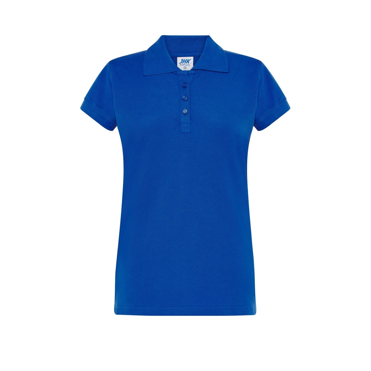 koszulka-polo-damska-jhk-popl-200-chabrowa-1 Koszulka polo damska JHK POPL 200 chabrowa - obrazek 1