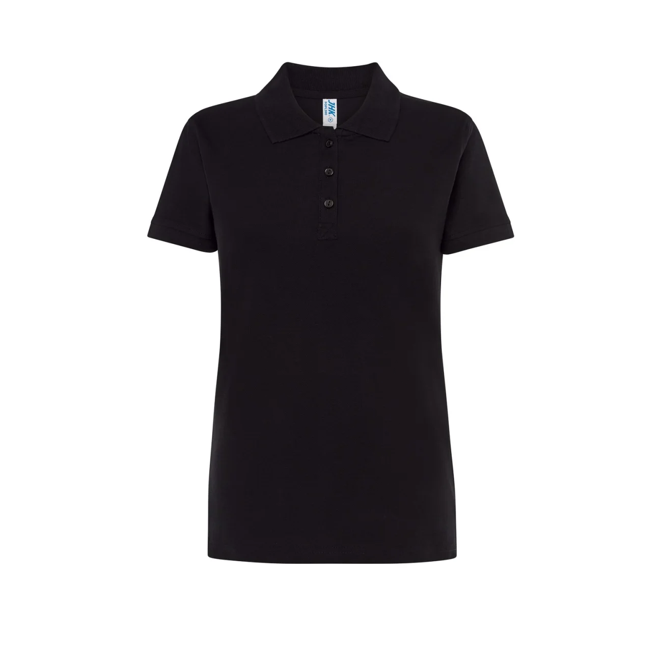 koszulka-polo-damska-jhk-popl-200-czarna-1 Koszulka polo damska JHK POPL 200 czarna - obrazek 1