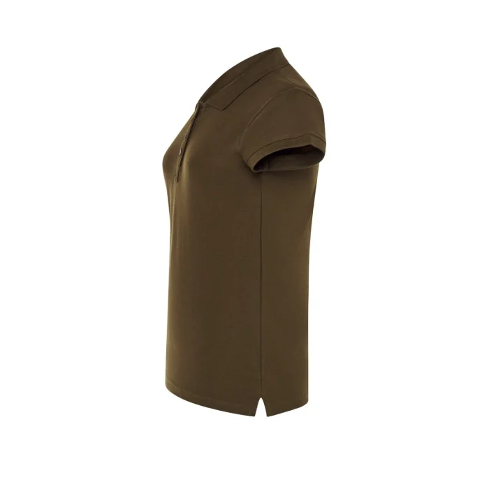 Koszulka polo damska JHK POPL 200 khaki - obrazek 2