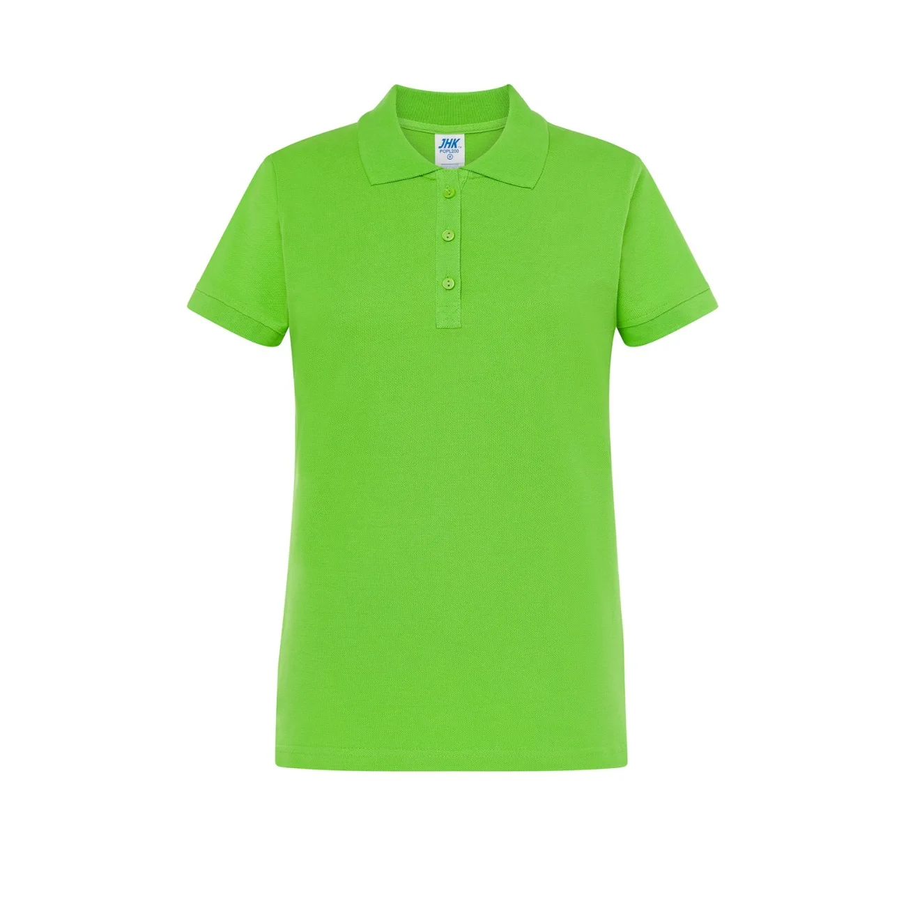 koszulka-polo-damska-jhk-popl-200-limonkowa-1 Koszulka polo damska JHK POPL 200 limonkowa - obrazek 1