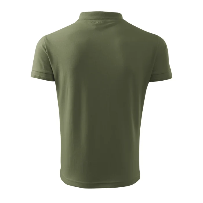 Koszulka polo męska PIQUE POLO 203 Khaki - obrazek 3