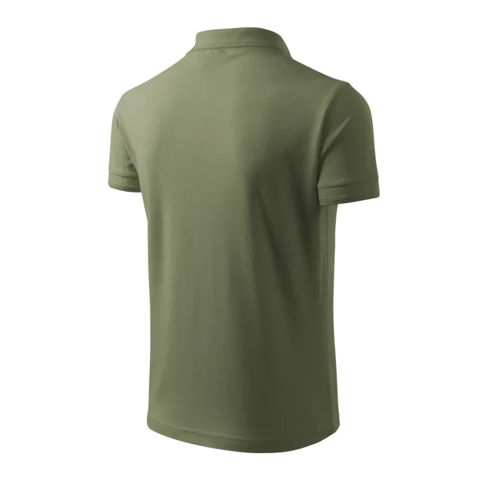 Koszulka polo męska PIQUE POLO 203 Khaki - obrazek 5