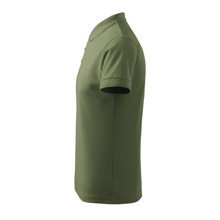 Koszulka polo męska PIQUE POLO 203 Khaki - obrazek 4